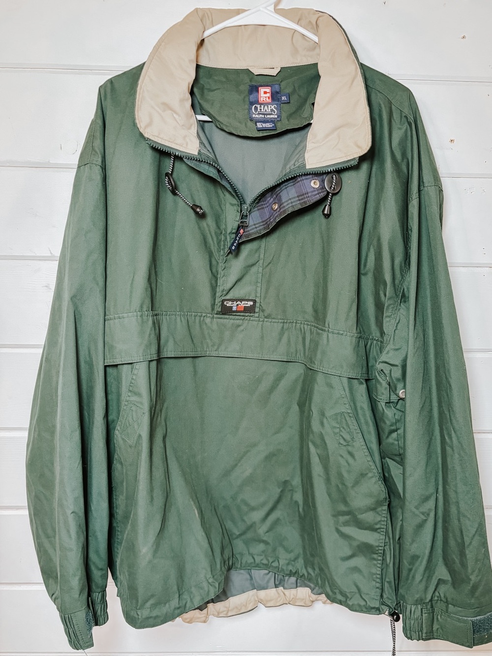 Vintage Chaps Ralph Lauren Anorack Wind Breaker Pullover Jacket | XL